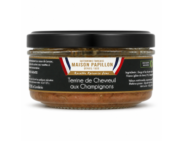 Terrine de chevreuil aux champignons