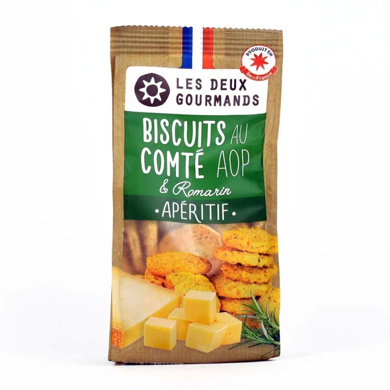 Biscuits apero Comté AOP et romarin Biscuits apero Comté AOP et romarin