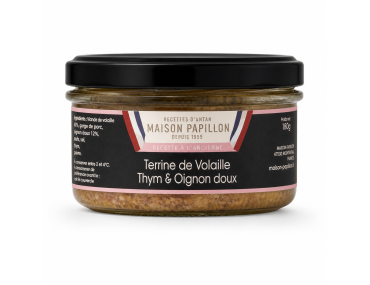 Terrine de volaille Sésame thym & oignon doux