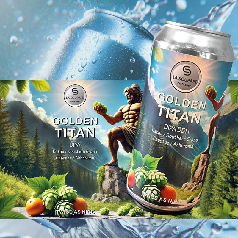 Bière Double IPA DDH Golden Titan Bière Double IPA DDH Golden Titan
