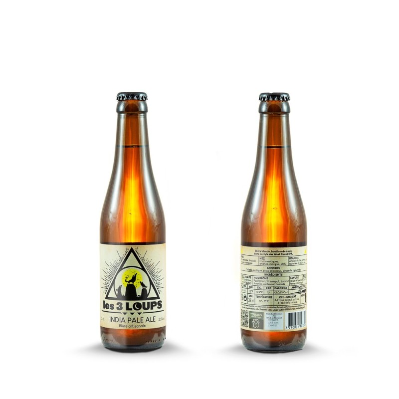 Biere Les 3 Loups IPA Biere Les 3 Loups IPA