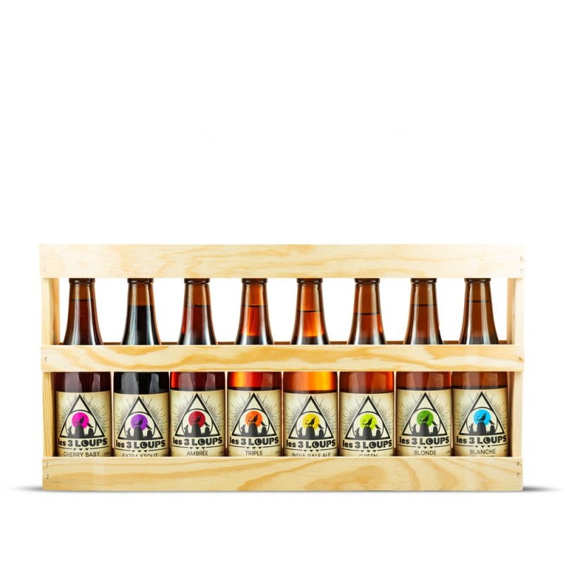 Coffret bières Les 3 Loups 8 bouteilles